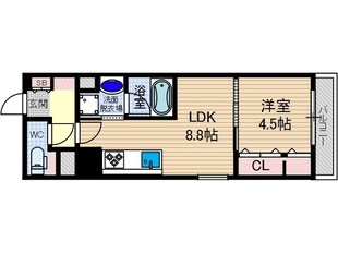 グランブルー高槻の物件間取画像